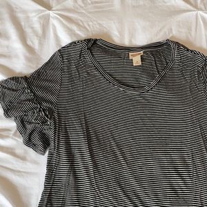 Black & White Striped T-shirt dress- Mossimo